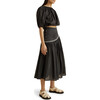 Women's Lotus Blouse, Black - Blouses - 3