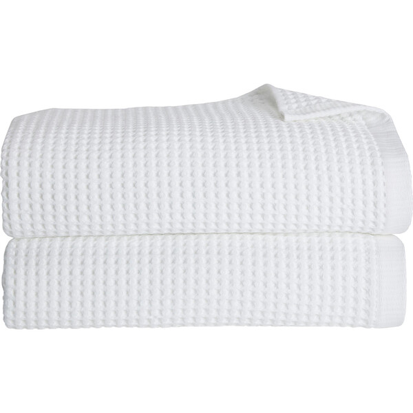 Waffle Bath Towels, White - Brooklinen Towels & Robes | Maisonette