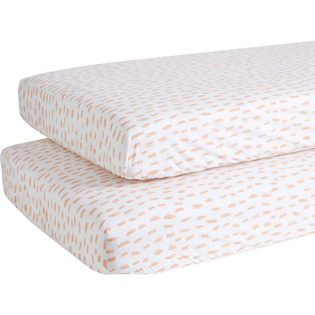 Sprinkles Crib Sheet, Pink - Crib Sheets - 1
