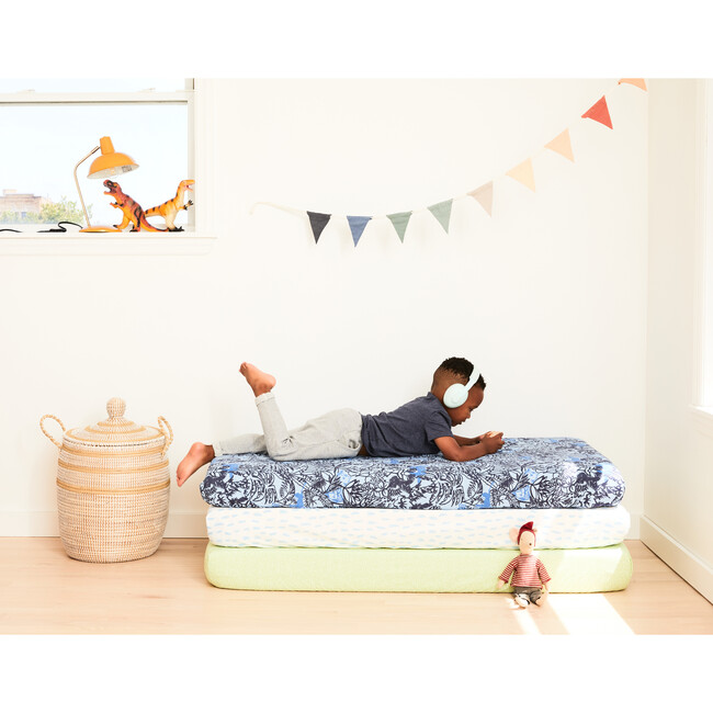 Jungle Crib Sheet, Blue - Crib Sheets - 4