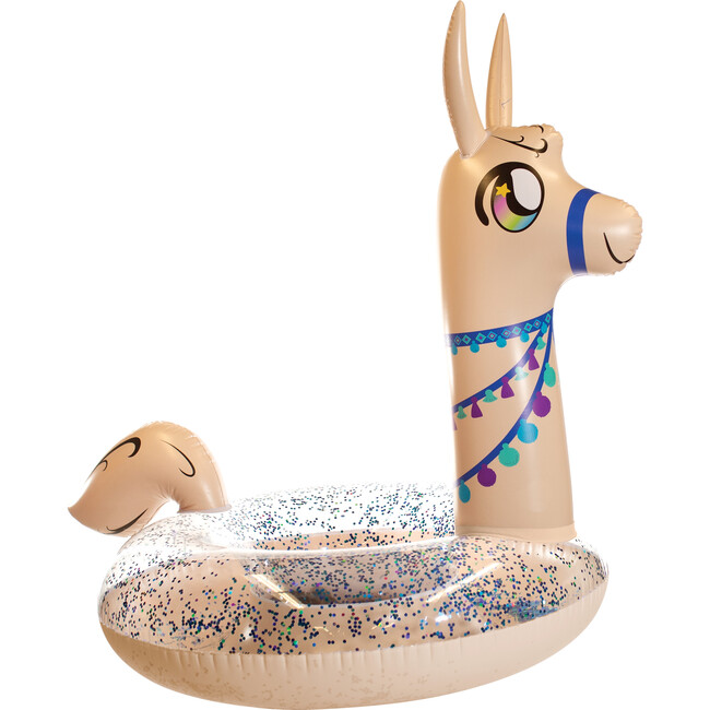 Jumbo 48" Glitter Llama Pool Tube