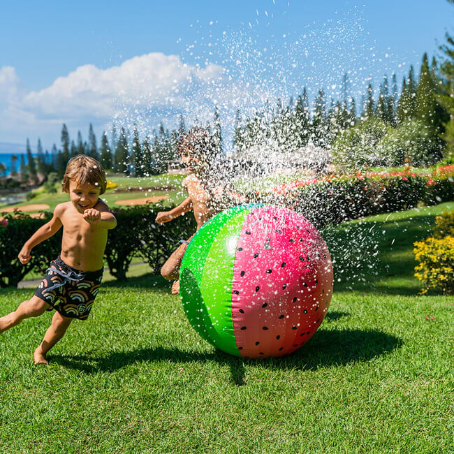 Giant inflatable Watermelon Beach Ball Sprinkler - Pool Floats - 3