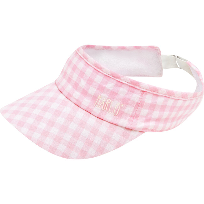 Pretty Gingham Visor, Pink