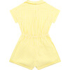Pretty Gingham Romper, Yellow - Rompers - 2