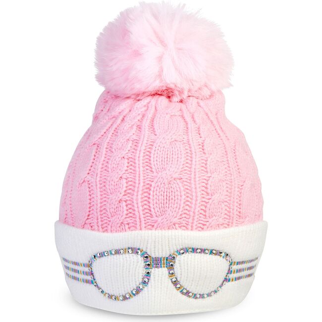Knit Hat, Powder Pink - Hats - 1