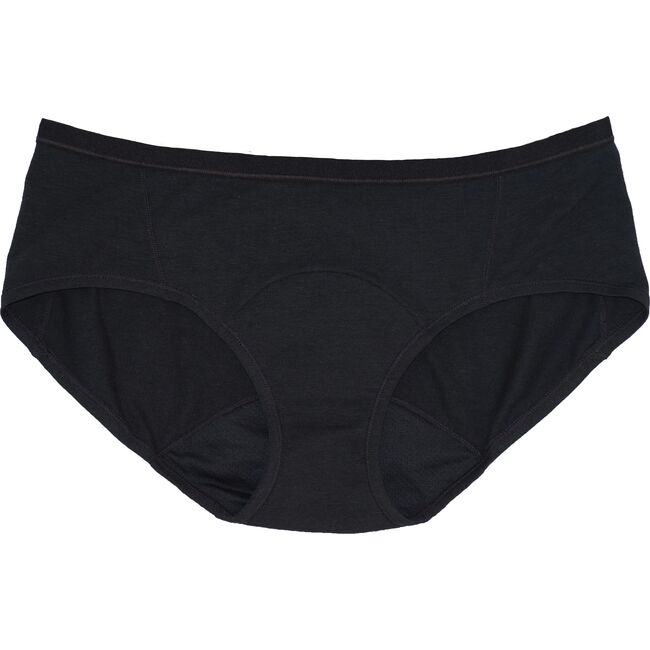 Women's Hipster Period Underwear, Black - Period Underwear - 1