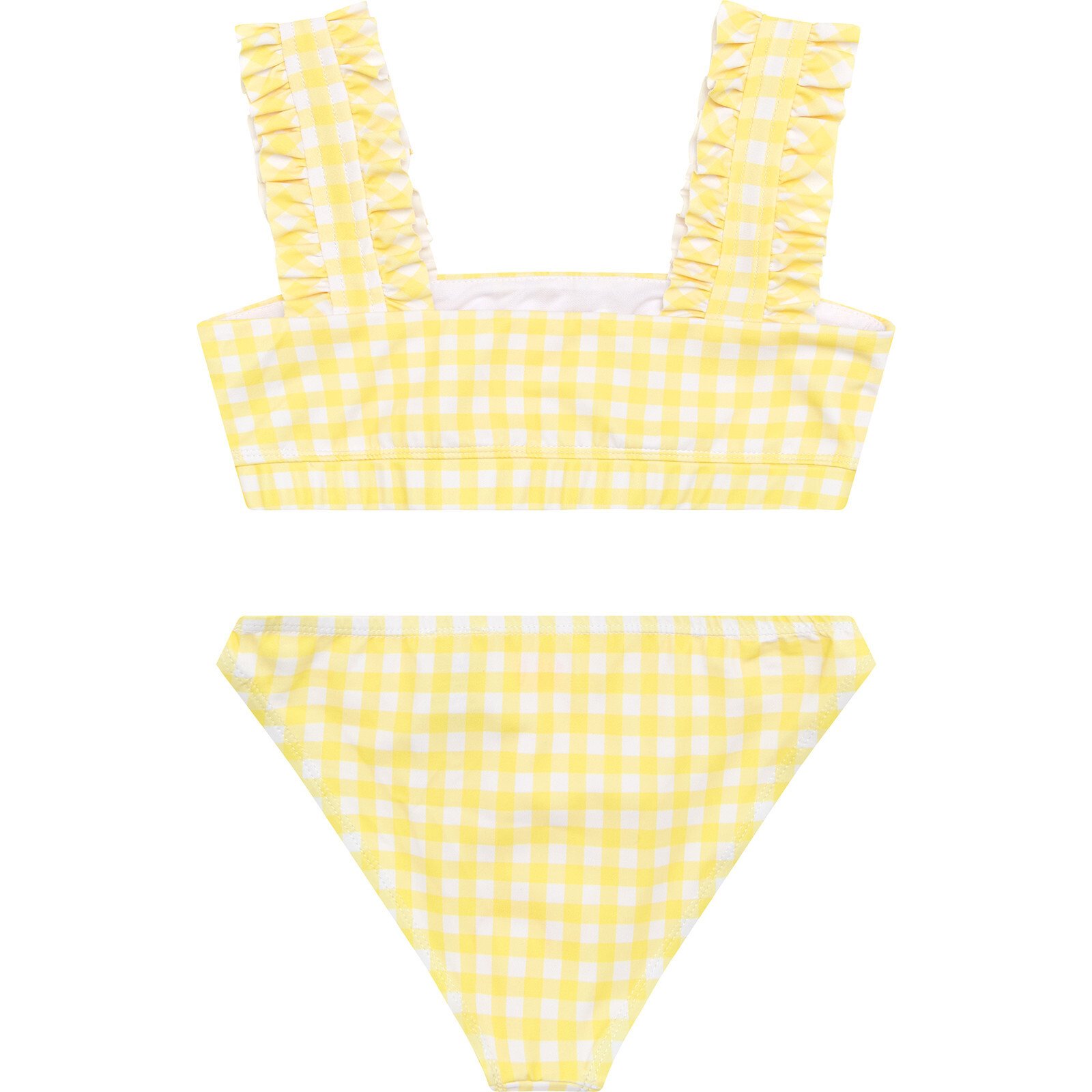 Yellow gingham clearance ruffle bikini