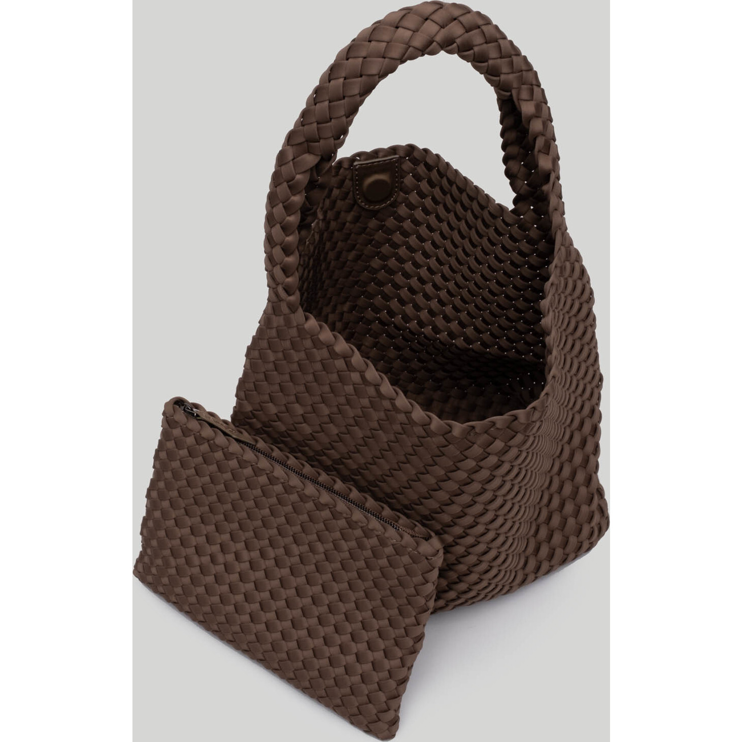 Women's Nomad Medium Handwoven Hobo, Mink - OS - Naghedi NYC