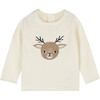 Reindeer Sweater, Beige - Sweaters - 1 - thumbnail