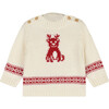 Fantastic Animal Sweater, Beige - Sweaters - 1 - thumbnail