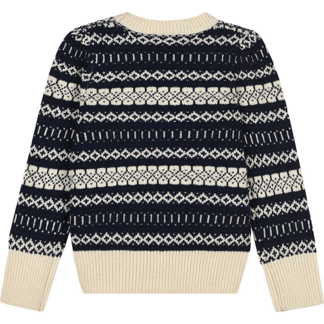 Jacquard Sweater, Beige