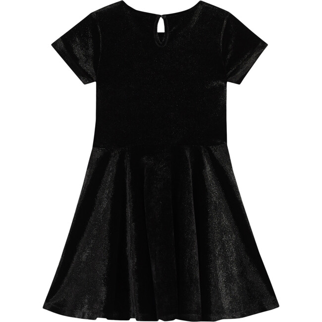 Velvet Dress, Blue - Dresses - 2