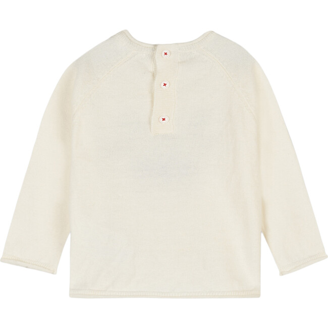 Reindeer Sweater, Beige - Sweaters - 2