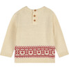 Reindeer Jacquard Sweater, Beige - Sweaters - 2