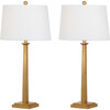 Set of 2 Andino Table Lamps, Brass - Lighting - 1 - thumbnail