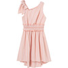One Shoulder High-Low Dress, Coral - Dresses - 1 - thumbnail