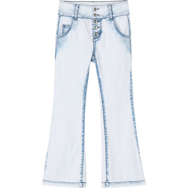 Extreme Wash Flared Jeans, Denim