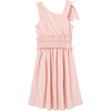 One Shoulder High-Low Dress, Coral - Dresses - 3