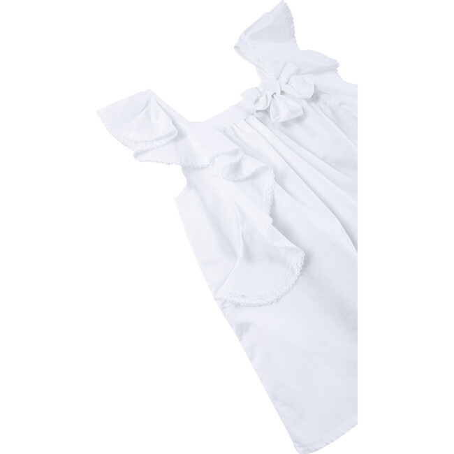 Woven Top And Jogger Set, White - Mixed Apparel Set - 3