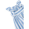 Ruffled Linen Dress, Stripe - Dresses - 3