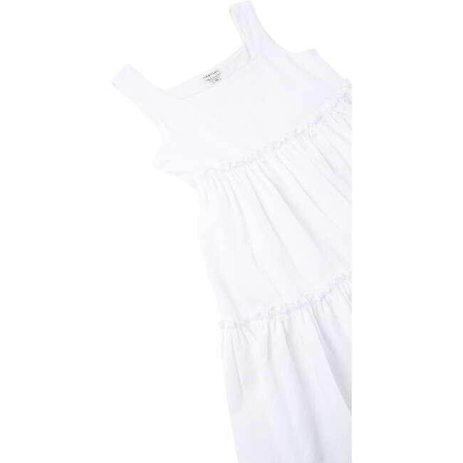Tiered Babydoll Dress, White - Dresses - 5