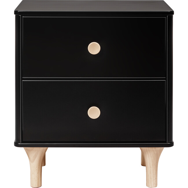 Lolly Nightstand, Black/Washed Natural