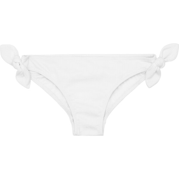 Girls Alys White Knot Bikini Bottom - Minnow Mommy & Me Shop | Maisonette