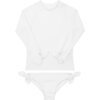 Girls Alys White Rashguard Set - Two Pieces - 1 - thumbnail