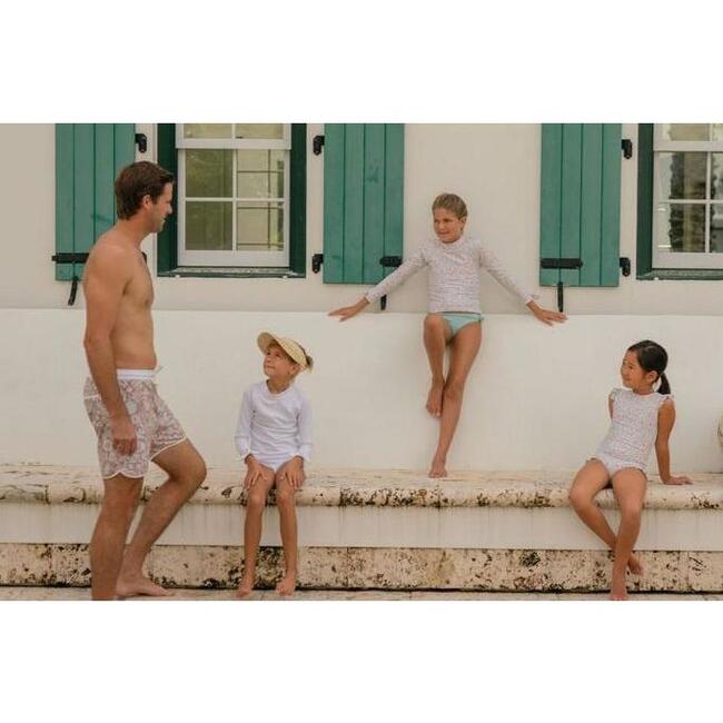 Girls Alys White Rashguard Set - Two Pieces - 3