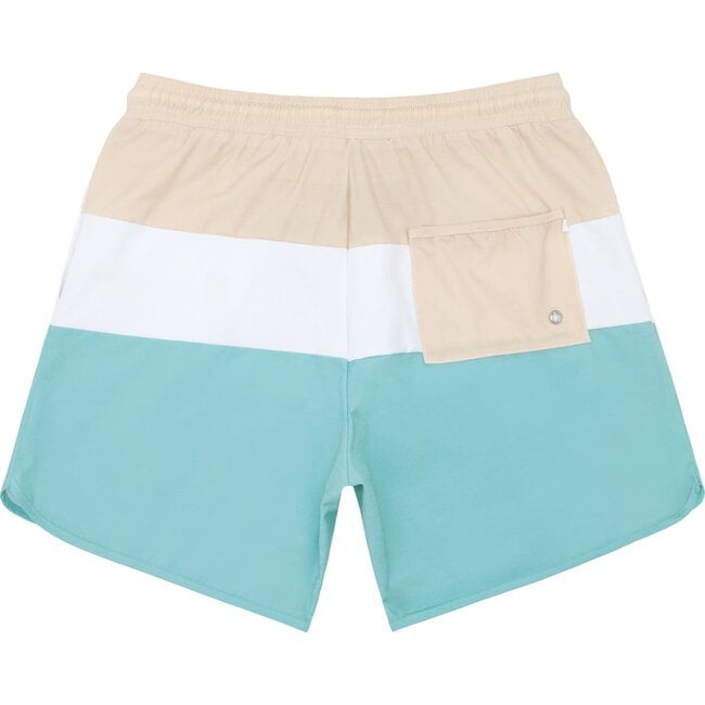 Mens Café Colorblock Boardie - Swim Trunks - 4