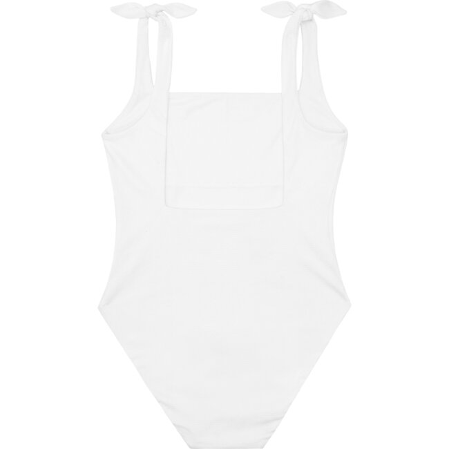 Women's Alys White Tie Knot One Piece - One Pieces - 5