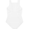 Girls Alys White Tie Front One Piece - One Pieces - 5 - thumbnail