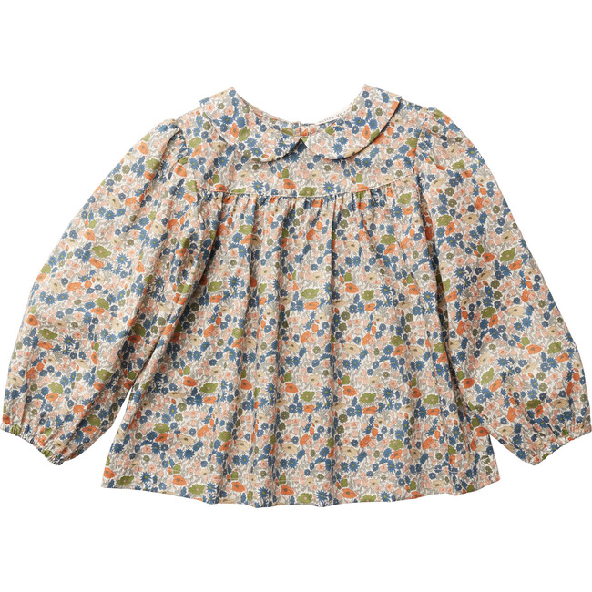 Esther Peter Pan Blouse, Poppy Forest - Blouses - 1