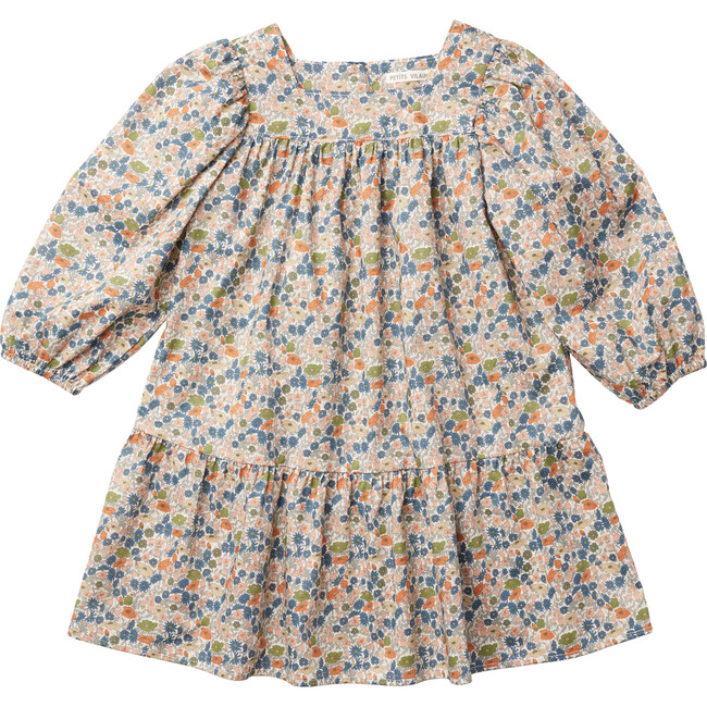 Maelle Square Neck Dress, Poppy Forest - Dresses - 1
