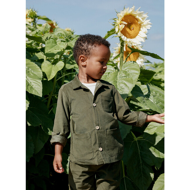 Oscar Chore Shirt, Moss - Shirts - 2