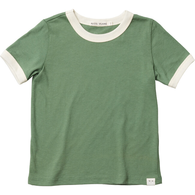 Jean Ringer Tee, Atlas Green & Natural - Tees - 1