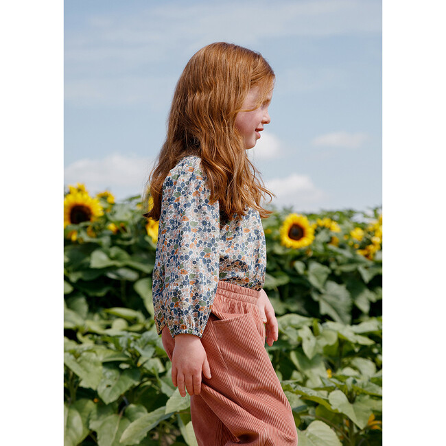 Esther Peter Pan Blouse, Poppy Forest - Blouses - 2