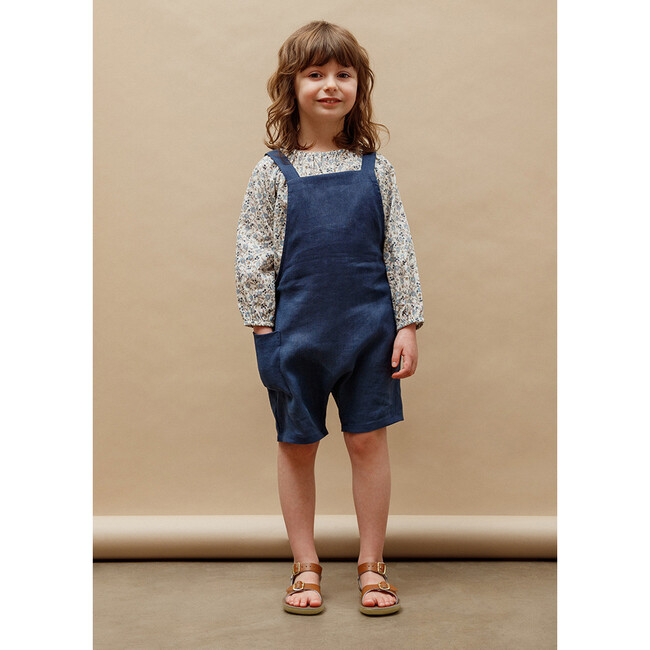 Gabriel Short Overalls, Navy - Overalls - 3