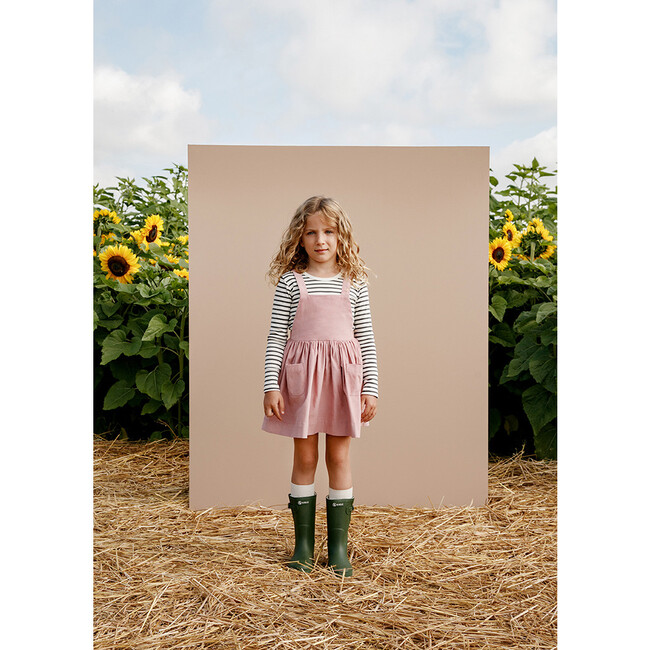Ines Pinafore Dress, Petal - Dresses - 2