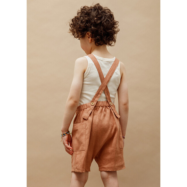 Gabriel Short Overalls, Baked Clay - Overalls - 3