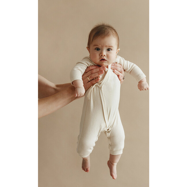 Noe Wrap Onesie, Natural - Onesies - 3