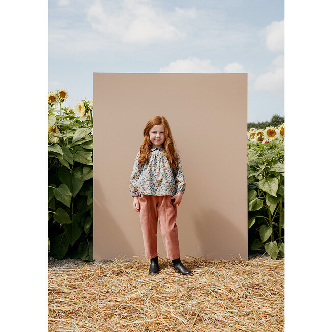 Esther Peter Pan Blouse, Poppy Forest - Blouses - 3