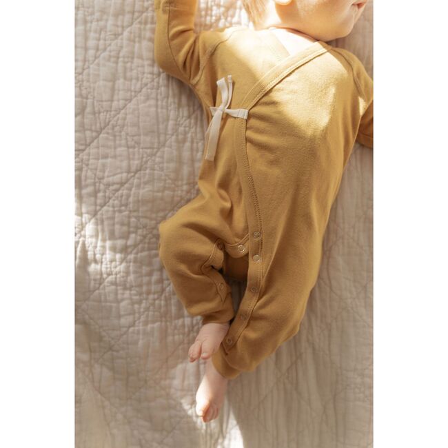 Noe Wrap Onesie, Miel - Onesies - 3