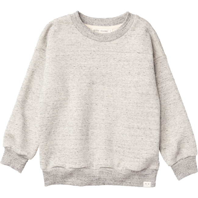 Emil Sweatshirt, Speckle Grey - Sweatshirts - 1