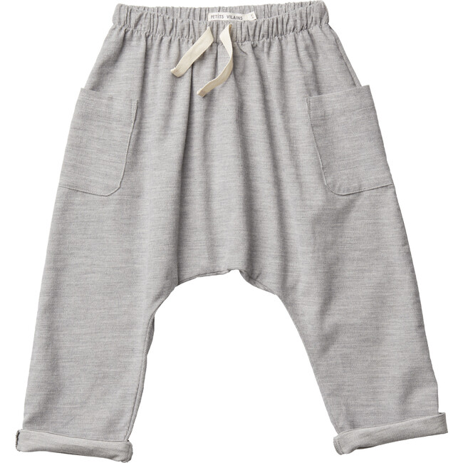 Blaise Harem Trousers, Heather Grey - Pants - 1