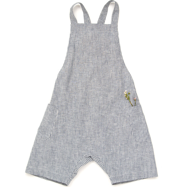 Gabriel Short Overalls, Stripe - Shorts - 1