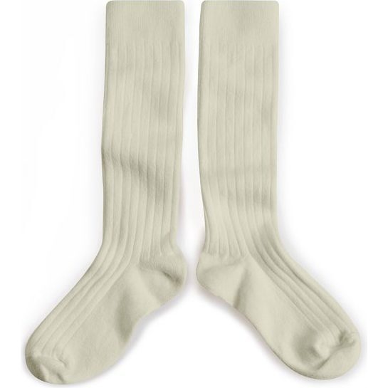 Collegien Knee High Socks, Cream - Socks - 1