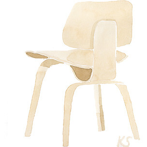 Wood Eames Chair, Natural