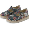 Rosie T-Bar Shoe, Black Flora Print Leather - Mary Janes - 3