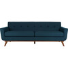 Opal Linen Tufted Sofa, Teal - Accent Seating - 1 - thumbnail